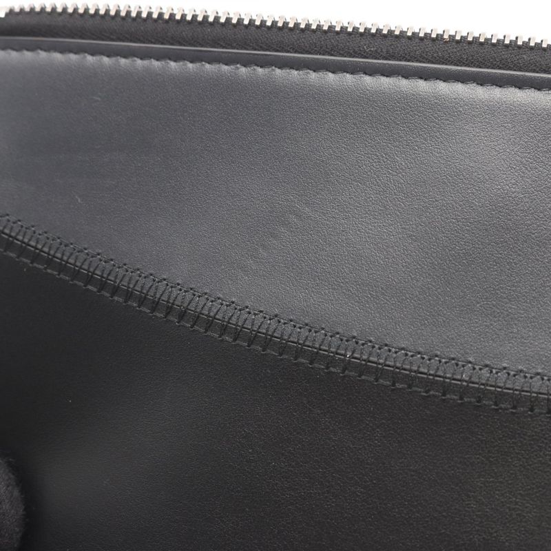 Dior Second Bag Clutch Black Czech Legre Leather — view 8