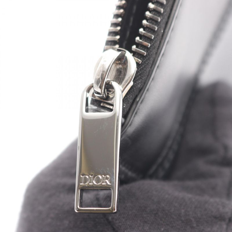 Dior Second Bag Clutch Black Czech Legre Leather — view 6