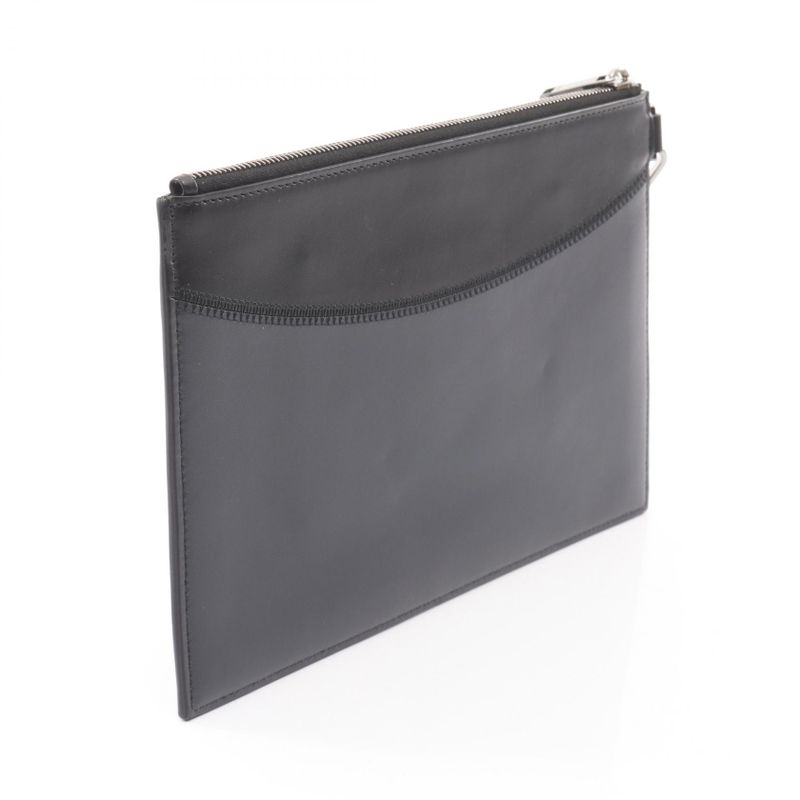 Dior Second Bag Clutch Black Czech Legre Leather — view 3