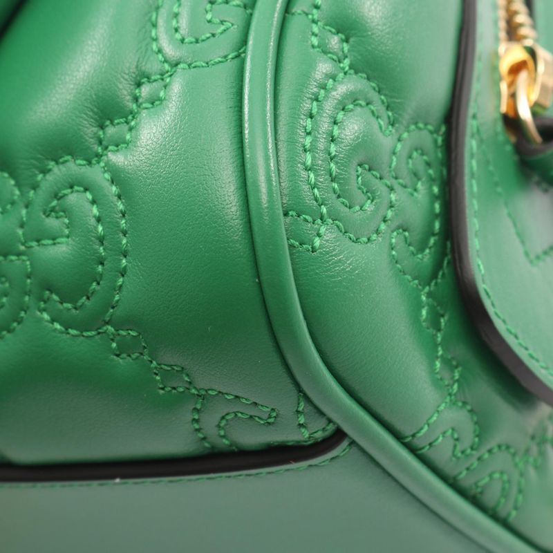 Gucci Handbag GG Matelasse Green Leather 2-Way — view 6