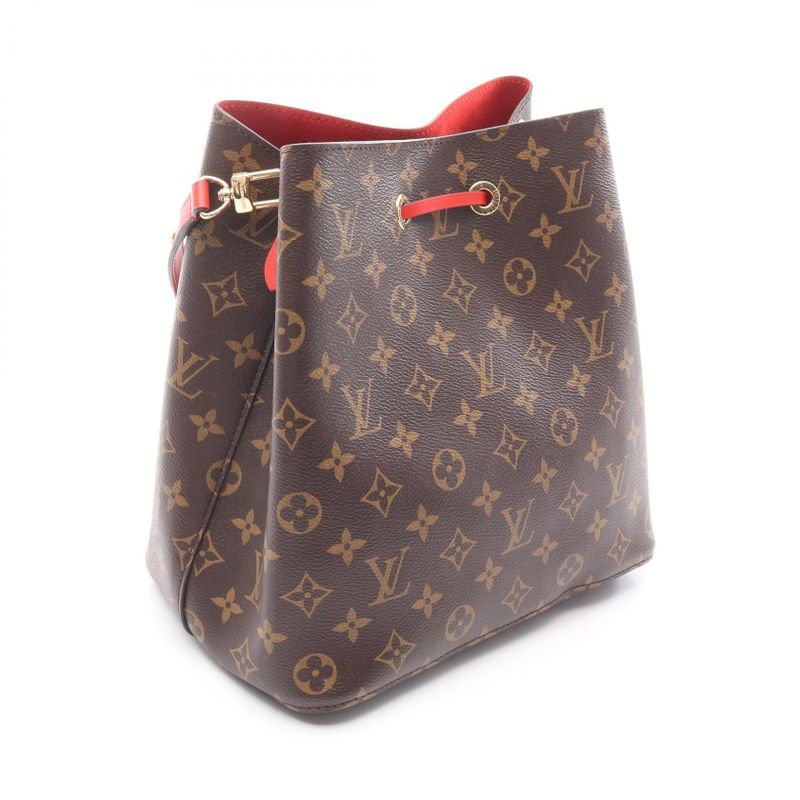 Louis Vuitton Shoulder Bag Neo Noe Coquelicot Leather — view 4