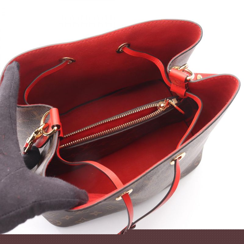 Louis Vuitton Shoulder Bag Neo Noe Coquelicot Leather — view 5