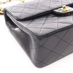 Chanel Shoulder Bag Mini Quilted 20 Black Lambskin — view 9