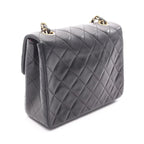 Chanel Shoulder Bag Mini Quilted 20 Black Lambskin — view 3
