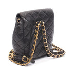 Chanel Rucksack Sac Backpack Quilted Black Lambskin — view 4