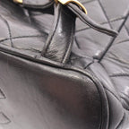 Chanel Rucksack Sac Backpack Quilted Black Lambskin — view 9