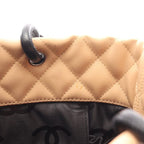 Chanel Tote Bag Cambon Line Medium Beige Black Leather — view 7
