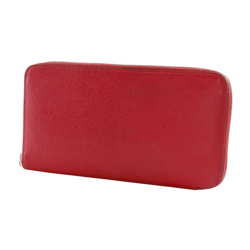 Hermes Azap Silk In Long Veau Epsom Red N Wallet — view 3