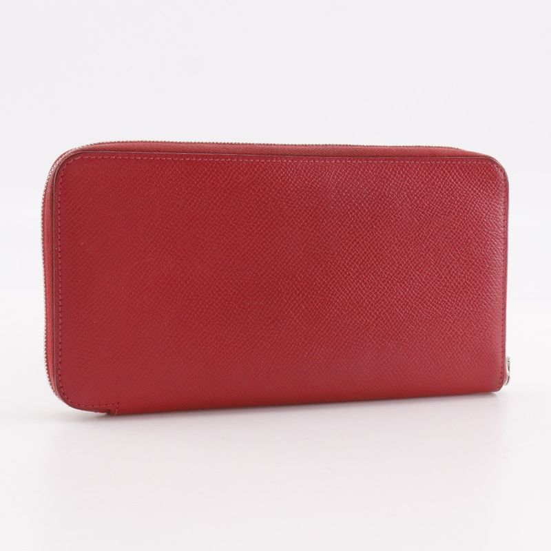Hermes Azap Silk In Long Veau Epsom Red N Wallet — view 4