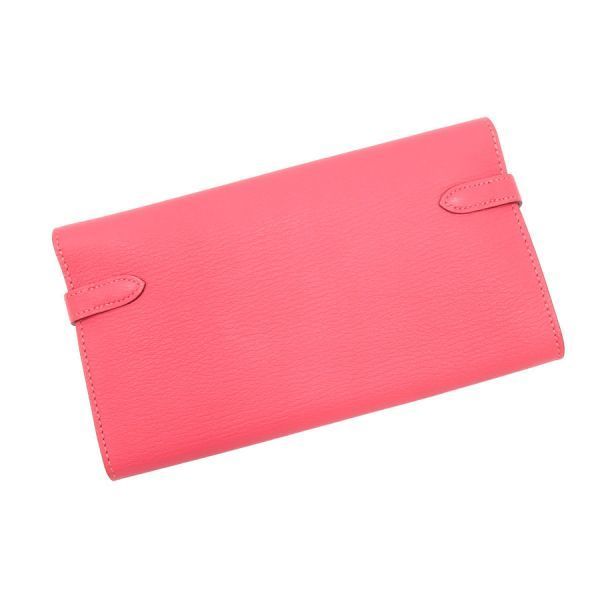 Hermes Kelly Chevre Pink Wallet — view 2