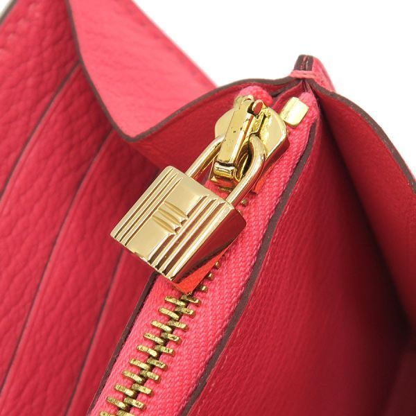 Hermes Kelly Chevre Pink Wallet — view 8