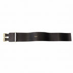 Christian Dior Logo Belt Corset Leather Double Waist Gold Hardware TNT — view 7