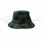 Christian Dior Check Pattern Bucket Hat Veil Bob Tulle Oblique Green — view 4