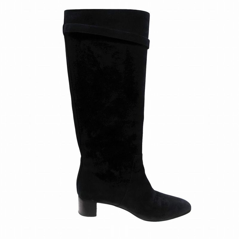 Hermes Long Boots Suede Carre Buckle Carriage Hardware Versailles — view 2