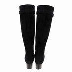 Hermes Long Boots Suede Carre Buckle Carriage Hardware Versailles — view 5
