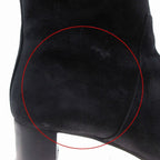 Hermes Long Boots Suede Carre Buckle Carriage Hardware Versailles — view 7