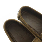 Louis Vuitton Monte Carlo Loafers Driving Shoes Square Toe Suede Logo 6.5 — view 4
