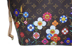 Louis Vuitton Monogram LV TM Neverfull MM Tote Bag Takashi Murakami Brown Gold — view 6