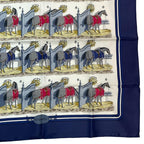 Hermes Silk Scarf Carre 90 Ecuries Stable Navy Box — view 6