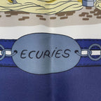 Hermes Silk Scarf Carre 90 Ecuries Stable Navy Box — view 7