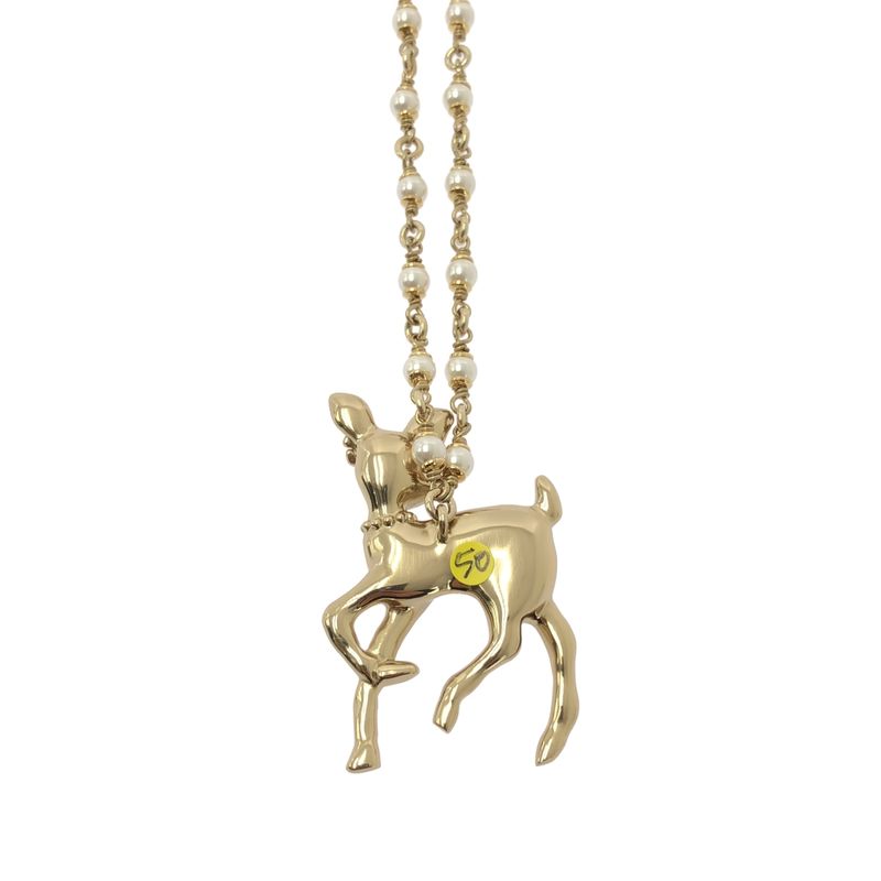 Chanel 2025 SS Abf289 Coco Mark Bambi Rhinestone Faux Pearl Decoration — view 5