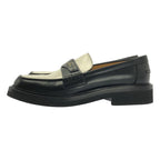 Christian Dior Boy Bicolor Leather Loafers 37 1 2 Black White — view 4
