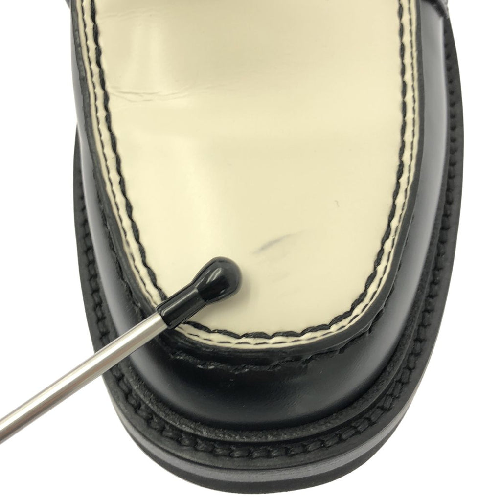 Christian Dior Boy Bicolor Leather Loafers 37 1 2 Black White — view 2