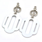 Hermes Attrage Earrings Both Ears Enamel White Multicolor Height 6 cm — view 6