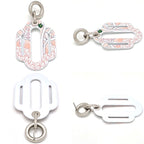 Hermes Attrage Earrings Both Ears Enamel White Multicolor Height 6 cm — view 8