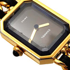 Chanel Premiere L Size H0001 Vintage Watch Black Gold — view 6