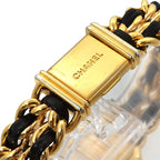 Chanel Premiere L Size H0001 Vintage Watch Black Gold — view 7