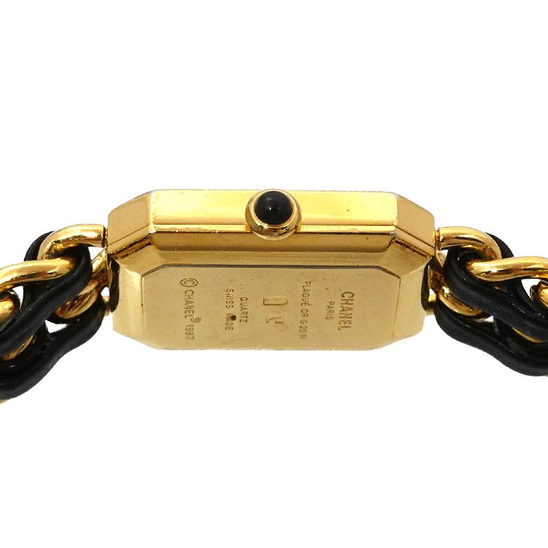 Chanel Premiere L Size H0001 Vintage Watch Black Gold — view 5