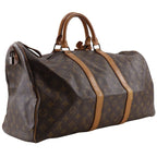 Louis Vuitton Keepall 50 Vintage Monogram Canvas Brown 822 Boston — view 4