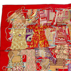 Hermes Scarf Carre 90 Voyage En Etoffes A Journey Through The World's Fabrics — view 2