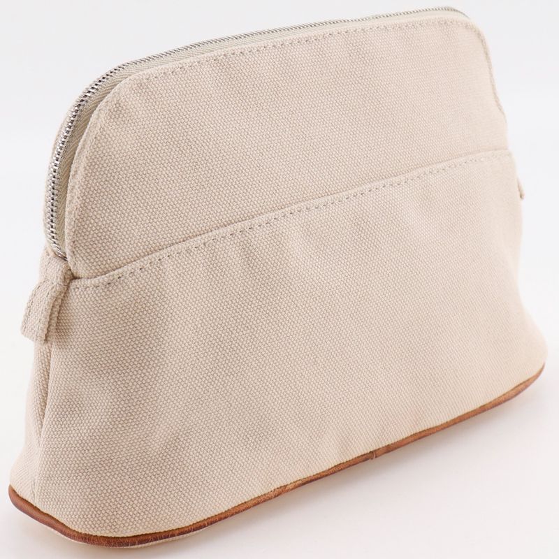 Hermes Bolide Pouch 20 Canvas Beige — view 4