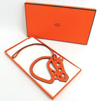 Hermes Paddock Charm Cheval Leather Orange Horse Bag Accessory — view 8