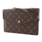 Louis Vuitton Double Lava Vintage 2-Way Clutch Monogram Canvas Brown — view 3