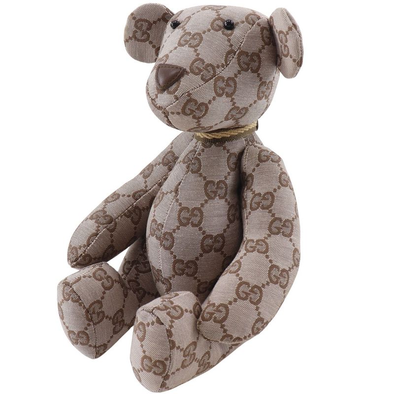 Gucci Bear GG Canvas Brown Stuffed Toy — view 3