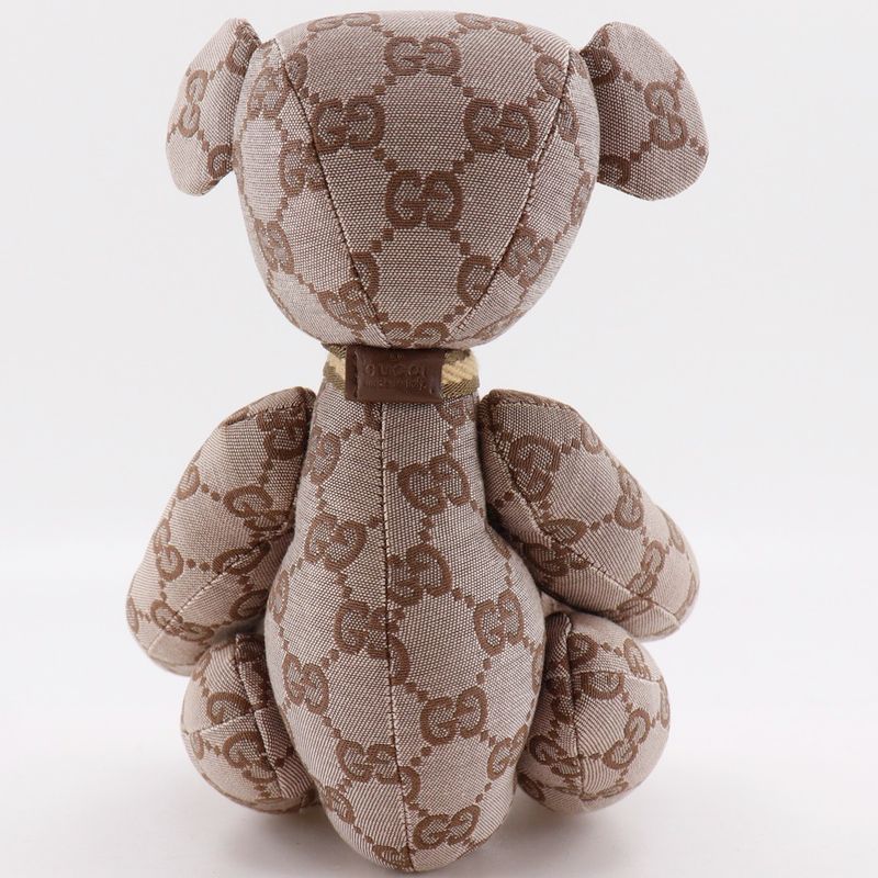 Gucci Bear GG Canvas Brown Stuffed Toy — view 5