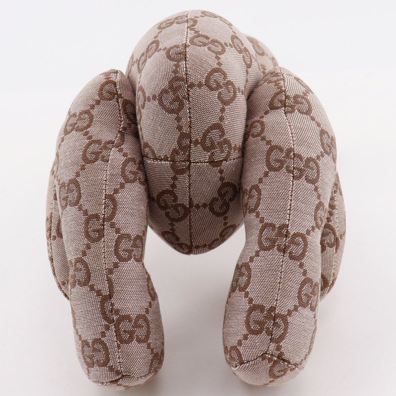 Gucci Bear GG Canvas Brown Stuffed Toy — view 6
