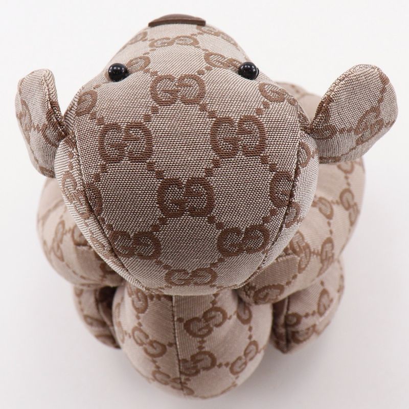 Gucci Bear GG Canvas Brown Stuffed Toy — view 7