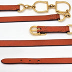 Hermes Leather Bracelet Etrier Double Tour Wrap O Stamp T2 arm Circumfere — view 7