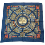 Hermes Scarf Silk Carre 90 le Songe De Poliphile Dream Blue Box — view 2