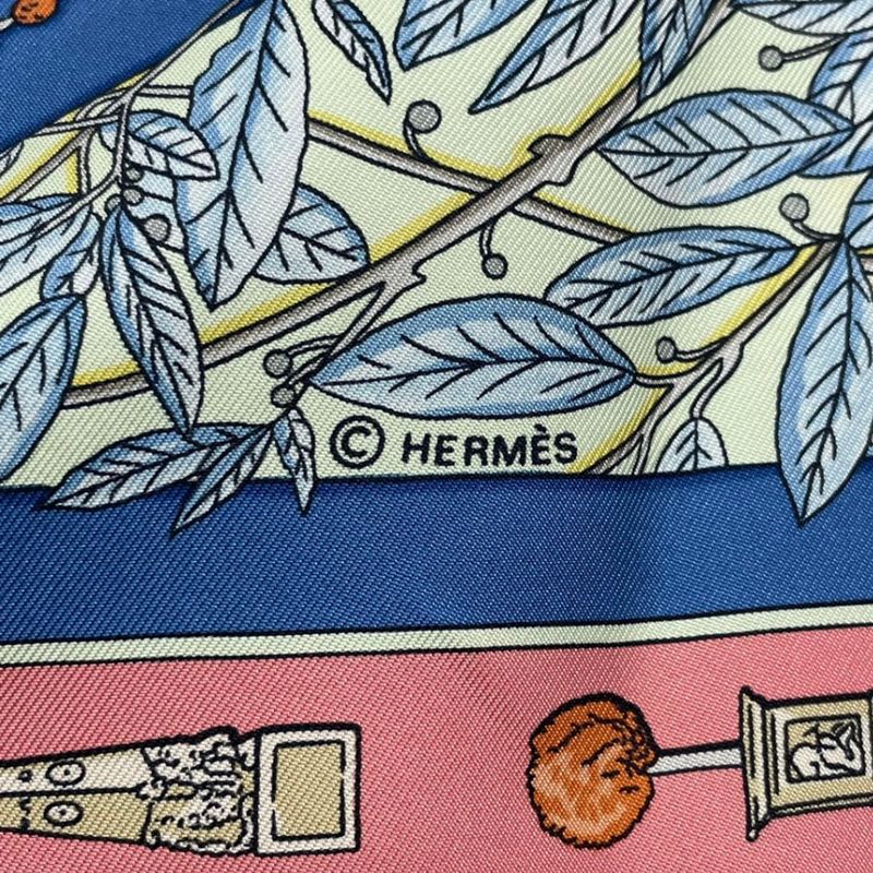 Hermes Scarf Silk Carre 90 le Songe De Poliphile Dream Blue Box — view 8