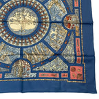 Hermes Scarf Silk Carre 90 le Songe De Poliphile Dream Blue Box — view 6