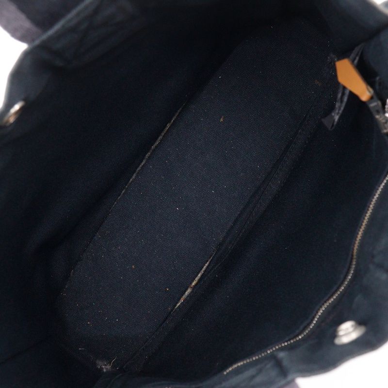 Hermes Sac Fourre Tout PM Cotton Canvas Black Handbag — view 7