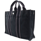 Hermes Sac Fourre Tout PM Cotton Canvas Black Handbag — view 3