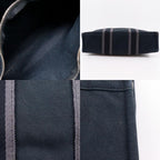 Hermes Sac Fourre Tout PM Cotton Canvas Black Handbag — view 8