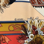 Hermes Scarf Silk Carre 90 Kachinas Ethnic Red Box — view 8