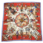 Hermes Scarf Silk Carre 90 Kachinas Ethnic Red Box — view 2